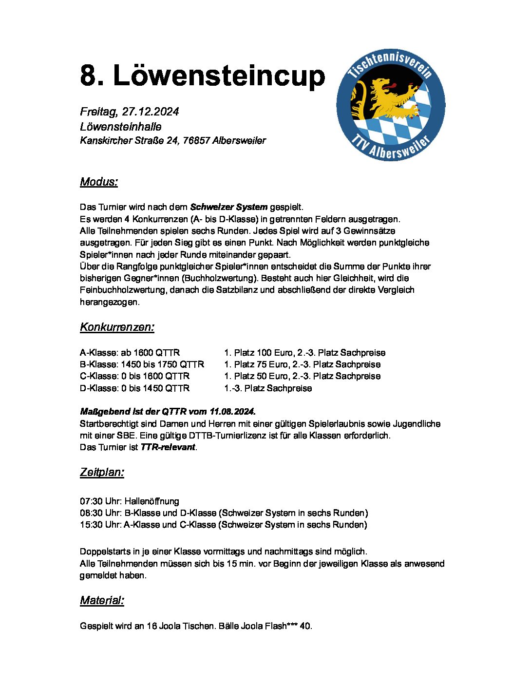 TTV Albersweiler